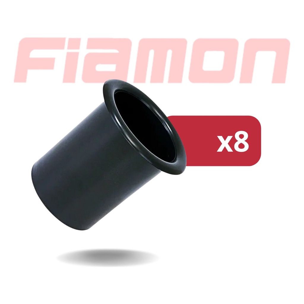 Kit 8 Aero Dutos 4  Fiamon Plástico - Preto em Oferta na Shopee