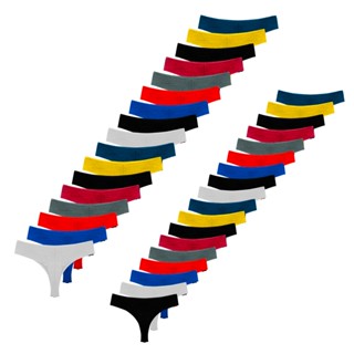 Kit 6 Calcinha Fio Duplo do P ao Plus Size Tanga Cores Variadas