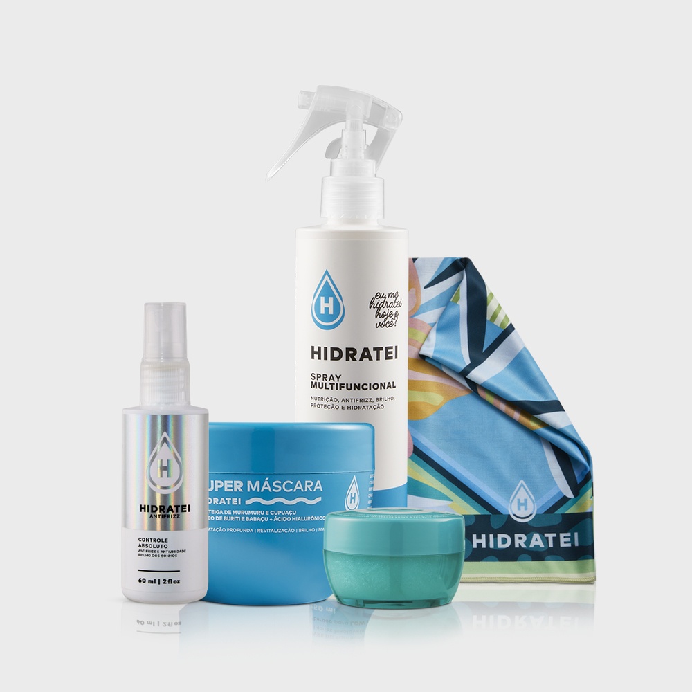 Leave-in Multifuncional 250ml + SHRP: Creme de proteína + Super Máscara + Leave-in Controle Absoluto + Canga - Beauty