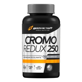 Cromo 250mcg 714% Concentrado 1 Mês - 1 Caps/dia Bodyaction em Oferta na Shopee