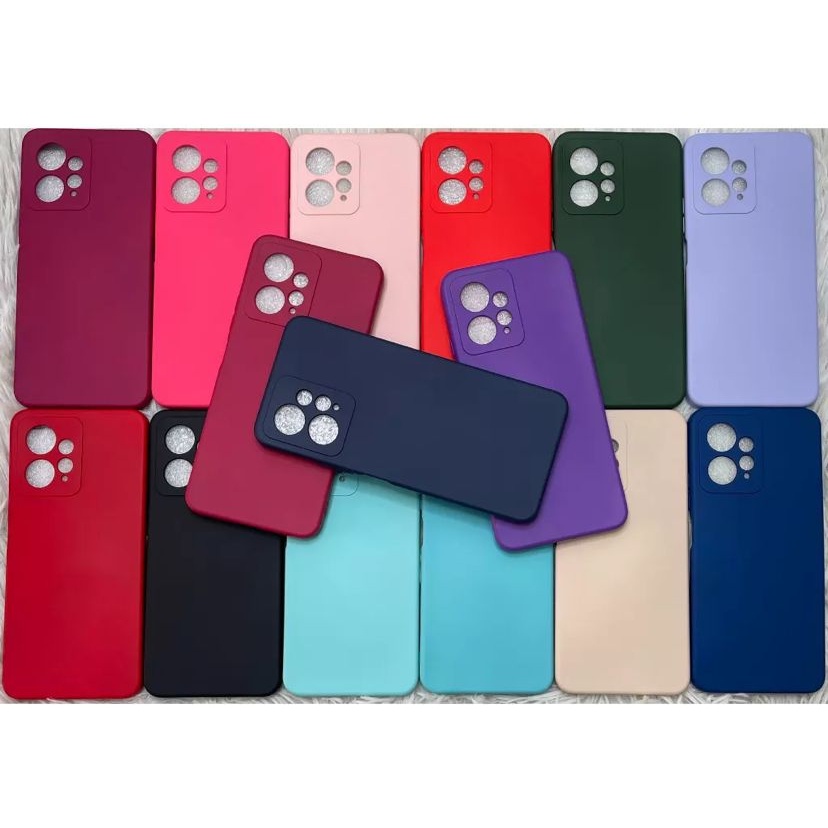 Capinha Case Capa Xiaomi Redmi Note 12 Silicone Aveludada Proteção de Câmera Colorida