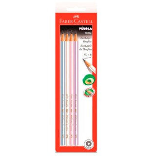 Lápis preto Pérola SM/1210PER com 4 unidades Faber-Castell