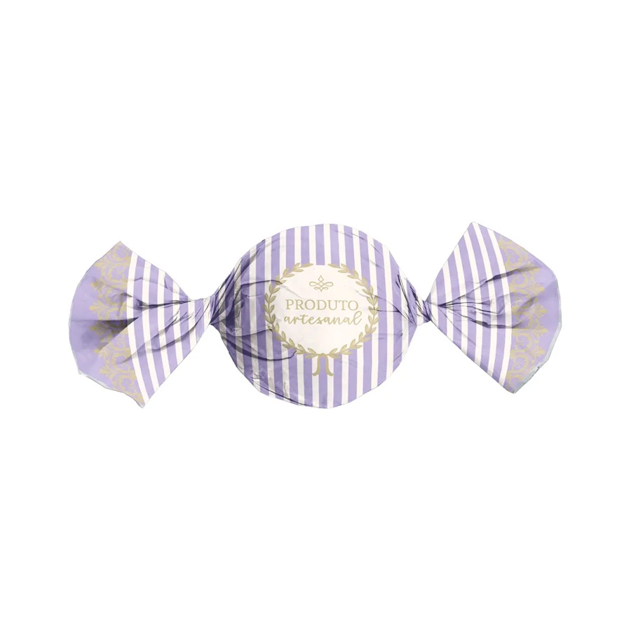 Papel Trufa 14,5x15,5cm - Candy Lilás - 100 unidades - Cromus - Home & Living