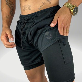 Shorts Masculino Kong para Treinos de Academia e Corrida em Oferta na Shopee