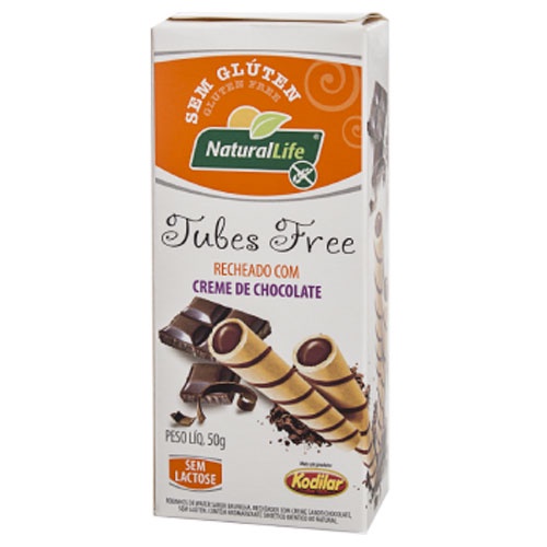 Tubes Free Nut´s Creme de Chocolate Zero Glúten, Zero Leite Natural Life 50g