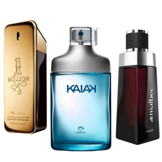 Kit Perfume 1 milion Kaiak Masculino Malbec Tradicional