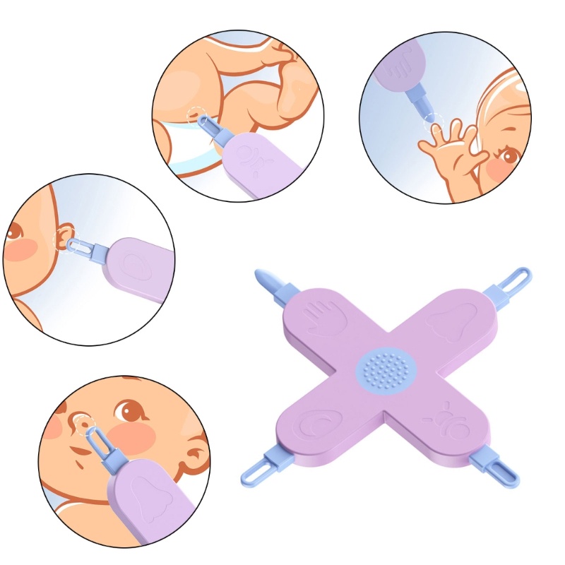 Infants Ferramenta Limpeza Do Nariz Orelha Navel 4 Baby Care Gadget Cavidade Nasal