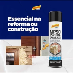 Espuma Expansiva Mundial Prime 300Ml/190G-porta-janela-telhado-uso geral