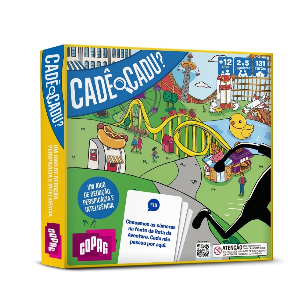 JOGO DE MESA CADÊ O CADU? COPAG BRINQUEDOS TABULEIRO CARTONADO FAMÍLIA AMIGOS DI