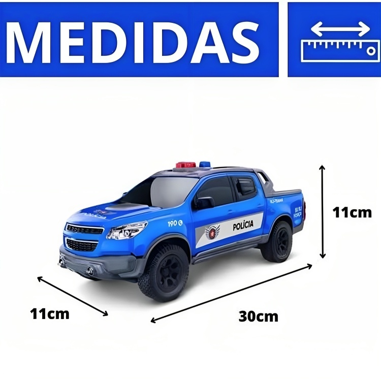 Detalhes do Miniatura Viatura Pick-up S10 Policia Rio De Janeiro 1148 - Roma