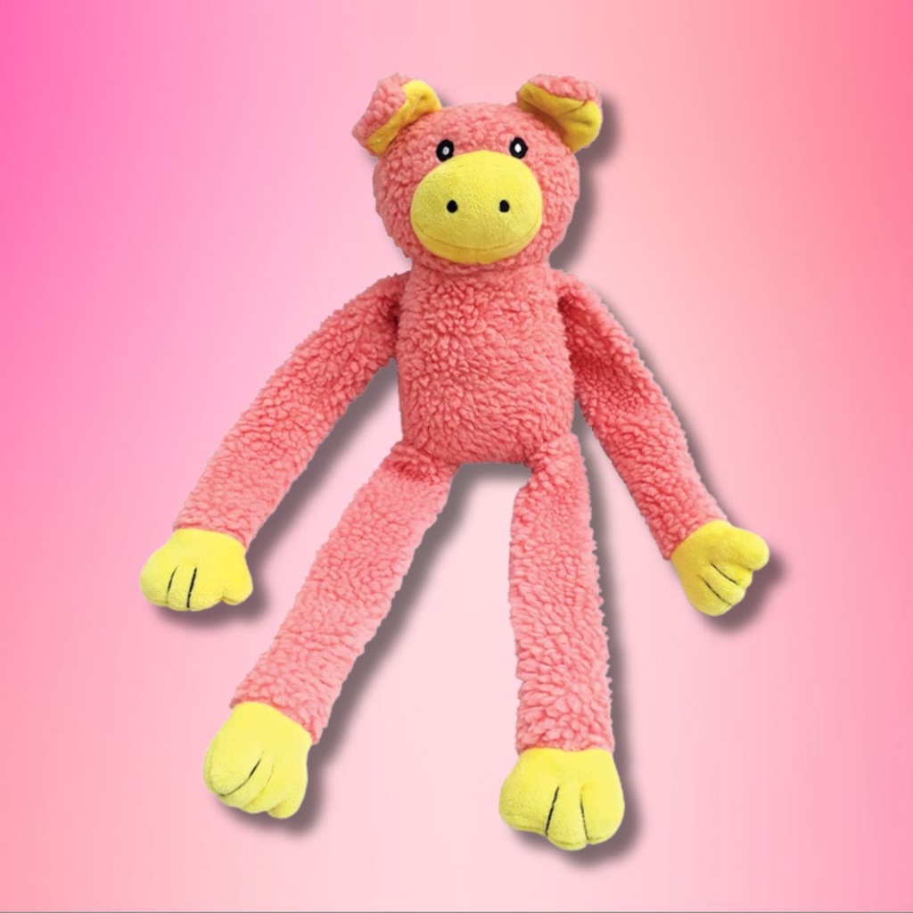 PORCO DE PELÚCIA GRANDE BICHINHO DE PELÚCIA BRINQUEDO MORDEDOR PARA CACHORRO PET COM SOM APITO