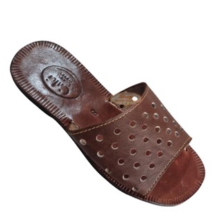 Chinelo Conforto Couro Legitimo