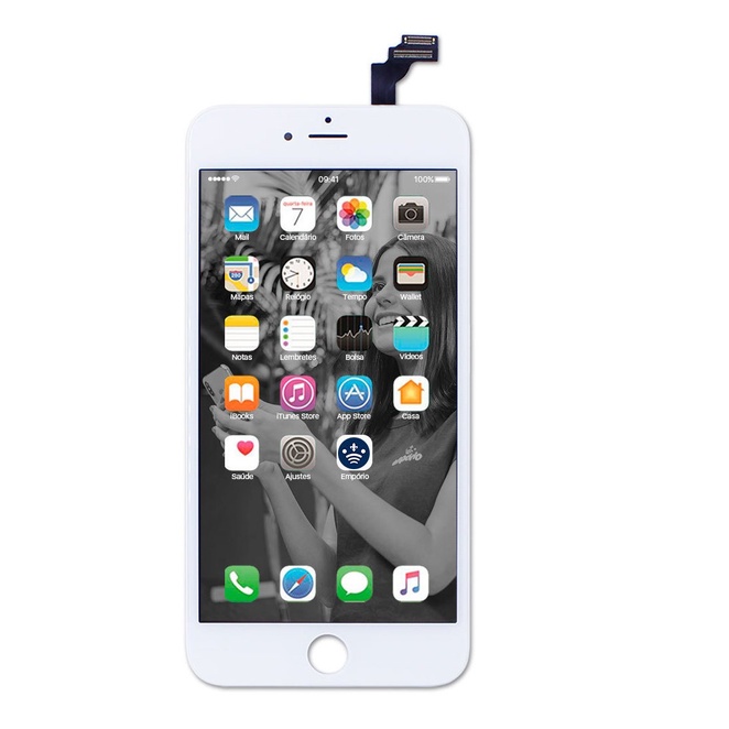 5.5" Tela Para Iphone 6plus Preto&Branco Display Frontal Lcd Touch+Película 3D