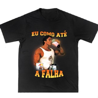 Camiseta Academia Maromba Eu Como Até A Falha 100% Algodão Alta Qualidade