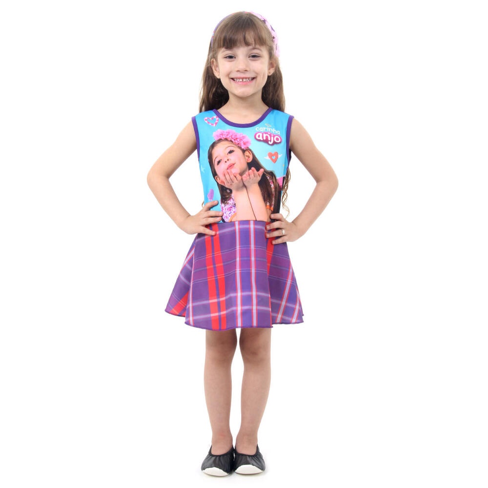 Fantasia Dulce Maria Infantil - Carinha De Anjo Faces - Original em Oferta na Shopee