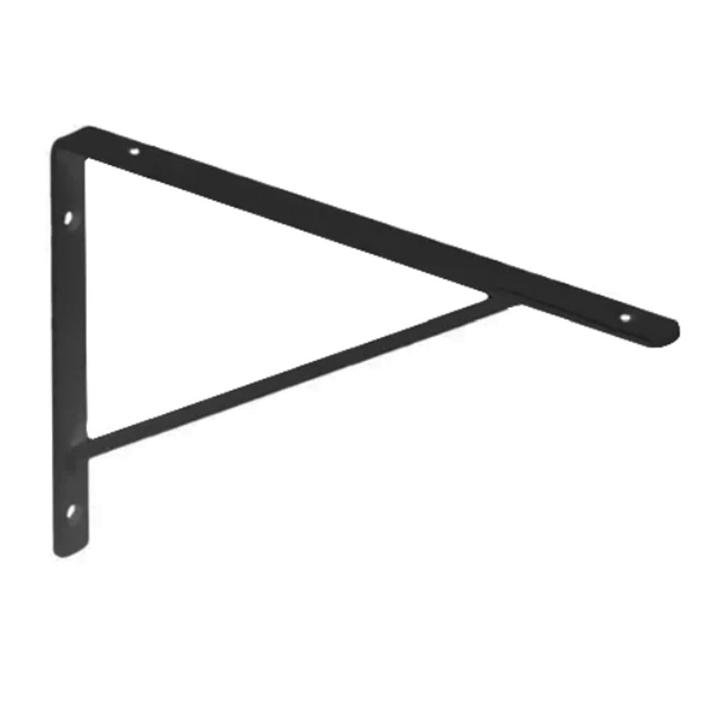 Mão Francesa Cantoneira Metálica Suporte Prateleira De Madeira Mármore Preta Várias Medidas em Oferta na Shopee