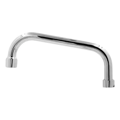 Cano Torneira Metal Inox Reta Parede Cozinha Banheiro Lavabo