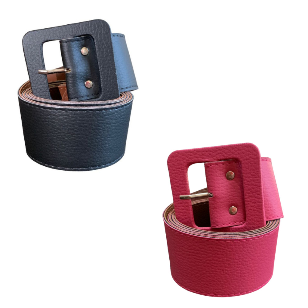 Kit 2 Cinto Retro Plus Size 1,40 cm Fivela Quadrada Larga Minimalista Acessorios Moda Lindos Basico em Oferta na Shopee