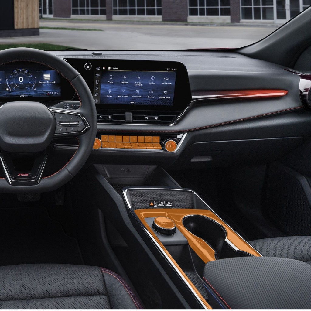 Película PPF Proteção Kit Console Central Console Ar Chevrolet Equinox 2025 2026 Transparente TPU Anti Risco