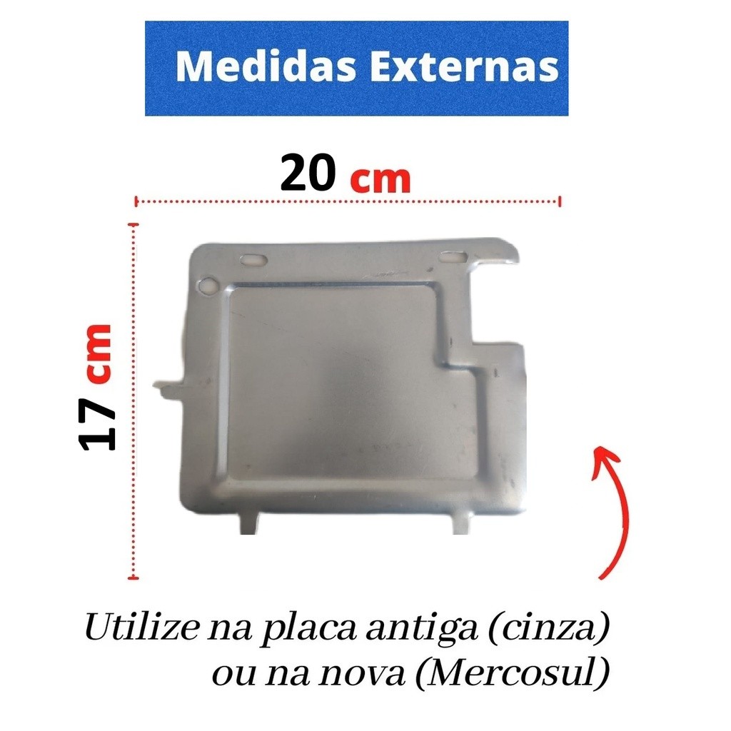 Suporte Protetor Moldura Placa Moto Padrão Novo Mercosul Universal Honda YAMAHA