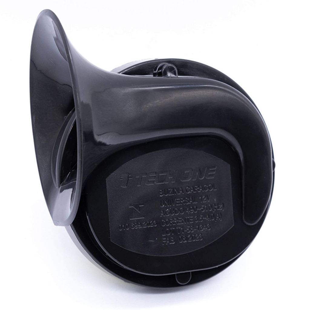 Buzina 12v Caracol 1 Terminal Agudo 1 Unidade Tech One - PW-W-3008