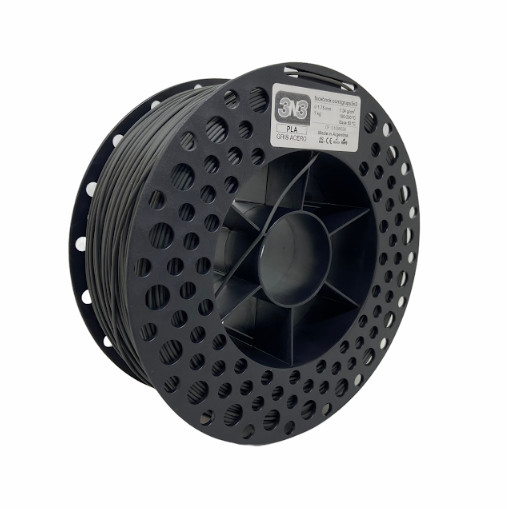 Filamento PLA 3N3 1.75mm 1KG Cinza Escuro