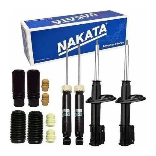 Kit Amortecedores (04 Unidades) + kits - Fiat Palio Siena Fire 2001 a 2015 - Nakata em Oferta na Shopee