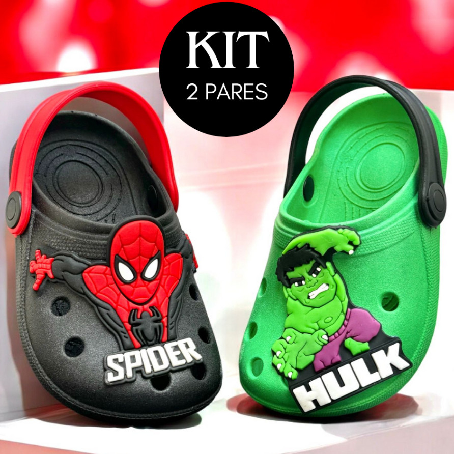 Kit Infantil 2 Pares Infantil Menino Papete Masculina Leve Confortável Maria Fiore
