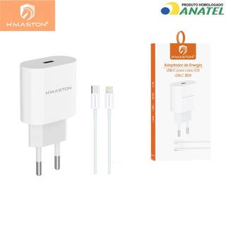 H'maston CB-17/CB-23 Carregador Turbo PD30w  Fonte Carregar Celular Portátil Com Cabo Usb…
