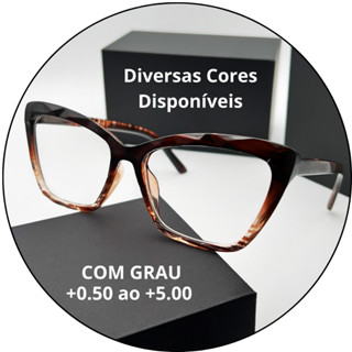 Óculos De Leitura Com Grau Para Perto Gatinho Diamante Feminino Descanso TR90 Resistente Presbiopia Lentes Prontas em Oferta na Shopee