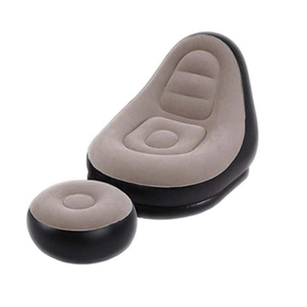 POLTRONA INFLÁVEL COM PUFF SOFÁ CAMA ULTRA LOUNGE PORTÁTIL