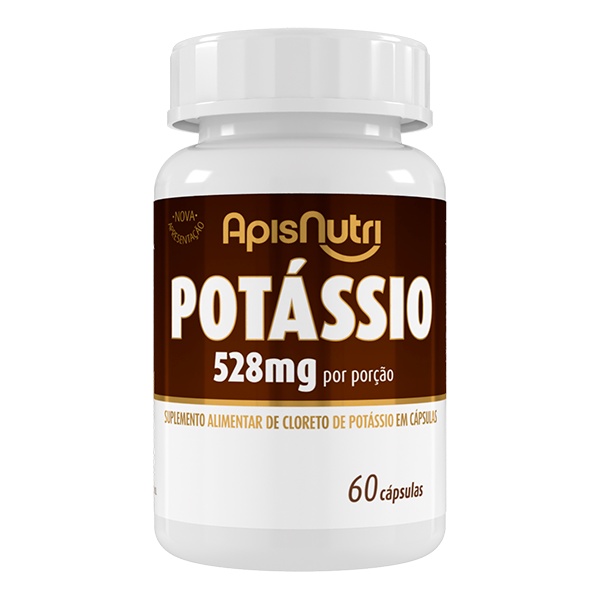 Suplemento Mineral de Potássio 528mg 60 Cáps. Apisnutri - SV