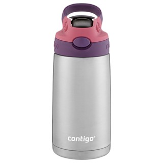 Garrafa Térmica Autospout Kids 384ml Rosa Inox Contigo