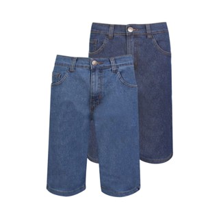 Kit 2 Bermuda Masculina Jeans Básica Polo Wear Sortido