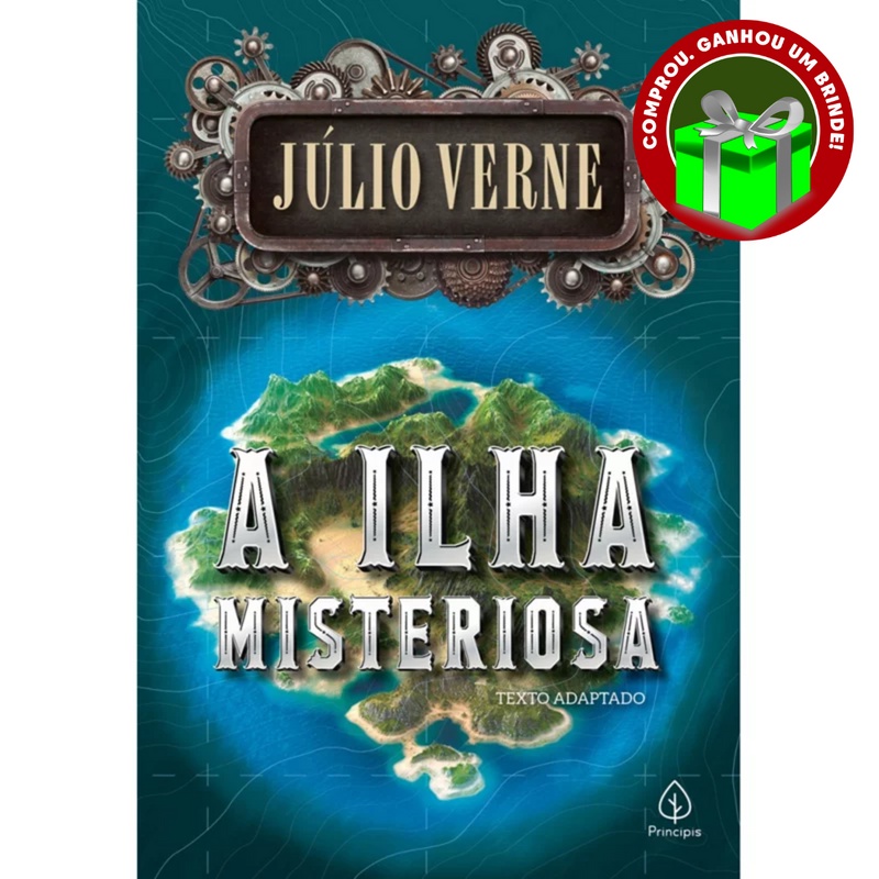 Livro A ilha misteriosa Júlio Verne Ciranda Cultural Clássico da Literatura Ficção Fantasia