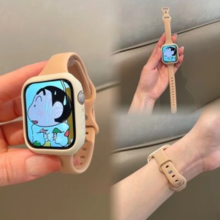 Pulseira De Silicone Para Apple Watch Band 40mm 41mm 42mm 44mm 45mm 49mm 38mm iWatch Ultra Series 8 7 6 SE 5 4 3