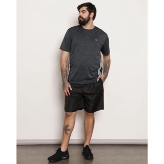 Bermuda Plus Size Masculina Com Elástico Preta