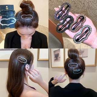 1Pcs Lindo Grampo De Cabelo Do Coração Rhinestone Side Clip Bangs Broken BB Headwear