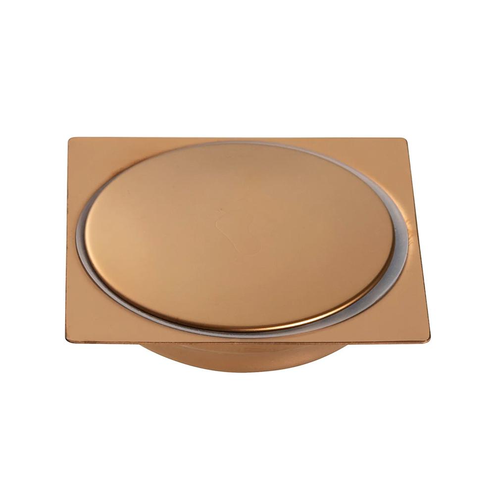 Ralo Click Up Para Chão 10 cm Inox Pingoo - Dourado Rose