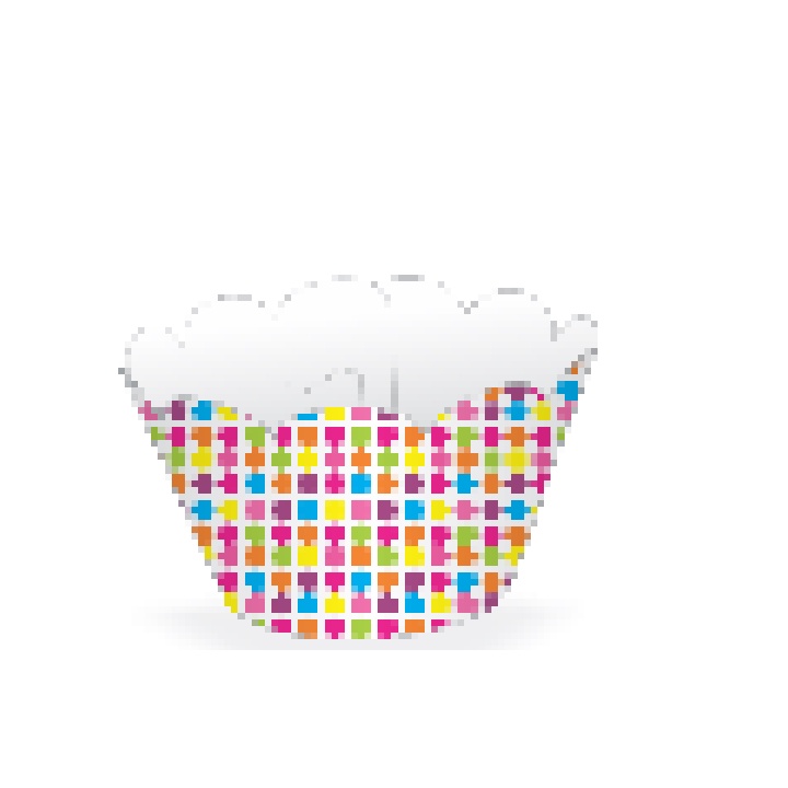 KIT Saia Para Mini Cupcake Bolinhas Coloridas  20.15  ( Nc Toys Mini Cupcake )