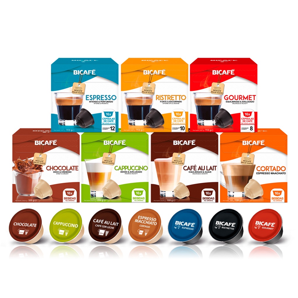 Kit 112 Cápsulas Bicafé P/ Máquinas Dolce Gusto*