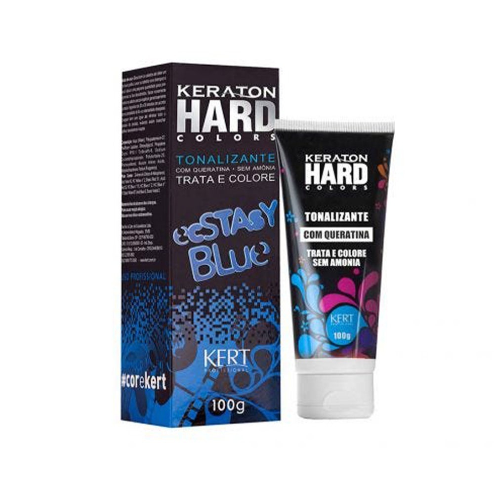 Tonalizante Keraton Hard Colors Ecstasy Blue em Oferta na Shopee