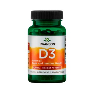 Suplemento Vitamina D3 5000 UI Swanson 250 Softgels