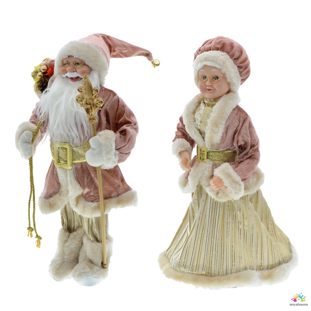 2023 Novo Estilo 45cm Papai Noel Vovó Boneca De Natal Decoração Presente
