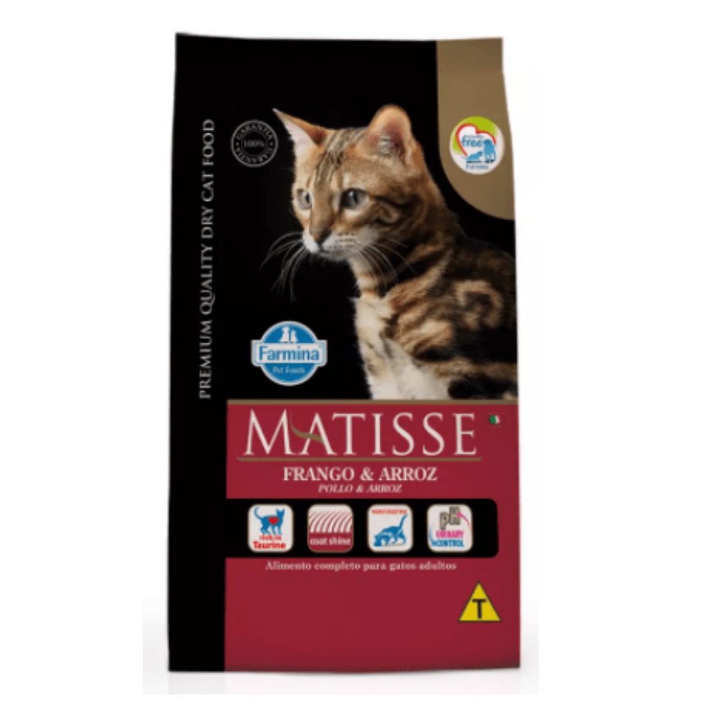 Ração Farmina Matisse para Gatos Adultos Sabor Frango e Arroz - 7,5KG em Oferta na Shopee