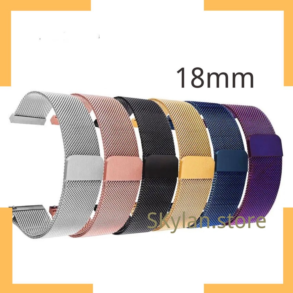 Pulseira Milanese Metal Compativel para Smartwatch B58 18mm