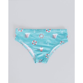Sunga Infantil Slip Estampa Barco Verde Claro