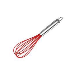 Batedor de Ovos Fouet Silicone com Cabo em Aço Inox