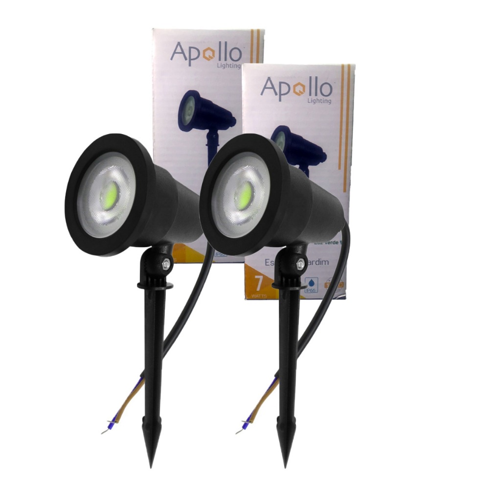 kit 2 un Luminária Espeto Jardi  7w  Luzes de gramado  cor de luz  à prova d'água avançada em Oferta na Shopee