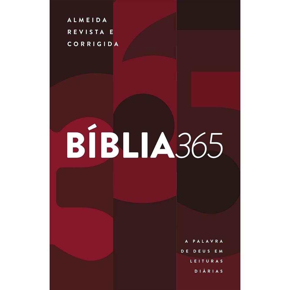 Bíblia Sagrada 365 | ARC | A Palavra de Deus em leituras diárias | Brochura | Vermelha - Books & Magazines